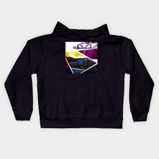 Black mud in oaxaca collage architecture Kids Hoodie